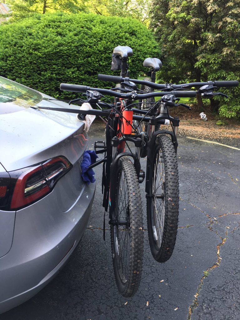 tesla model 3 bike rack trunk