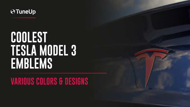 Top 10 Coolest Tesla Model 3 Emblems (Various Colors & Designs)